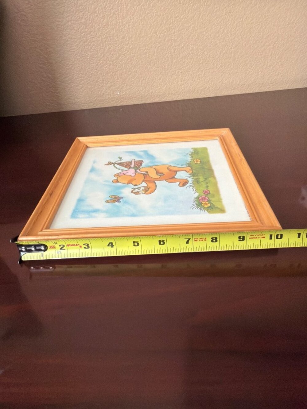 Vintage Disney Classic Pooh Framed Wall Art Winnie the Pooh Piglet Nursery Decor - Picture 7 of 10